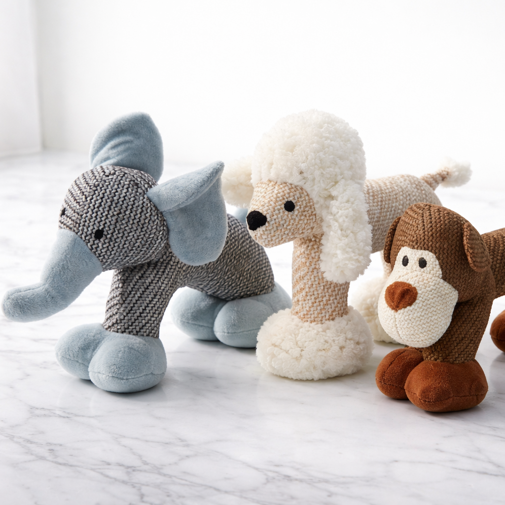 Squeaky Plush Dog Chew Toy
