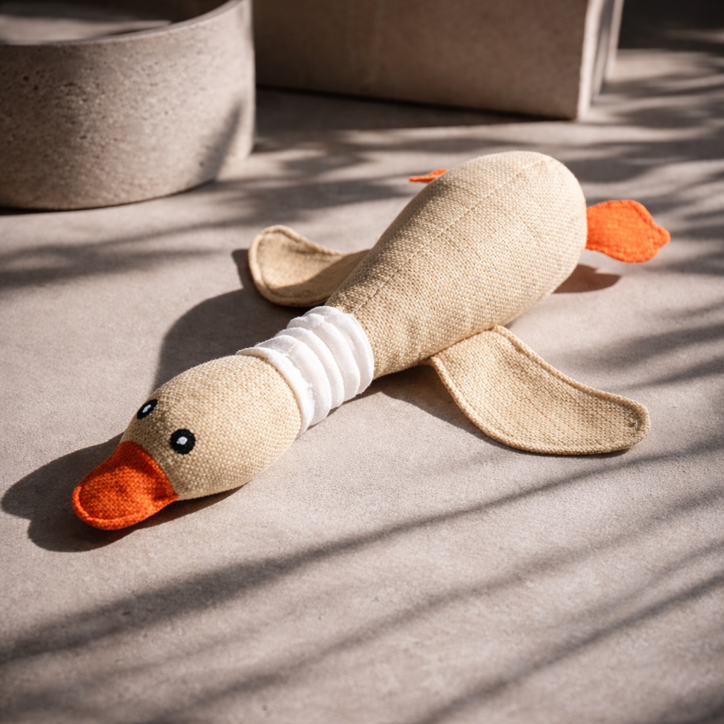 Squeaky Goose Plush Toy
