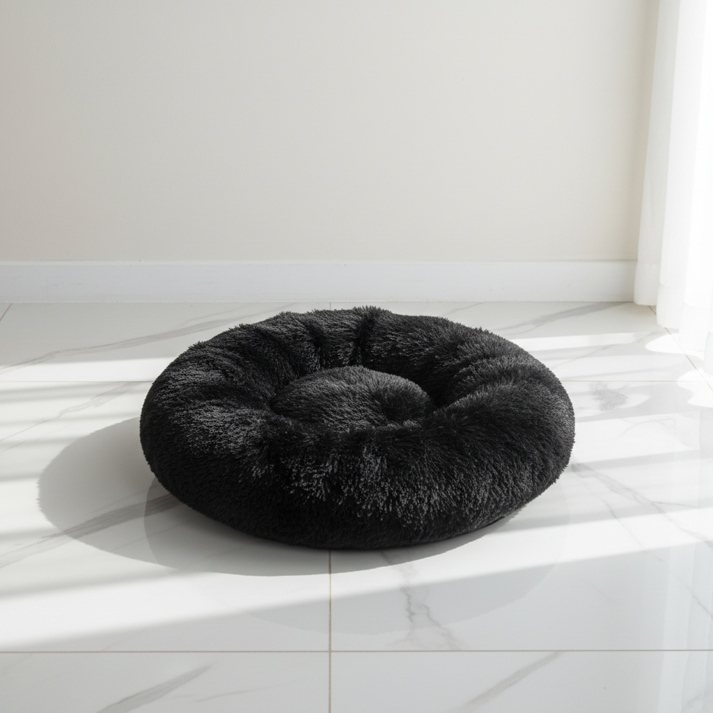 Fluffy Donut Dog & Cat Bed