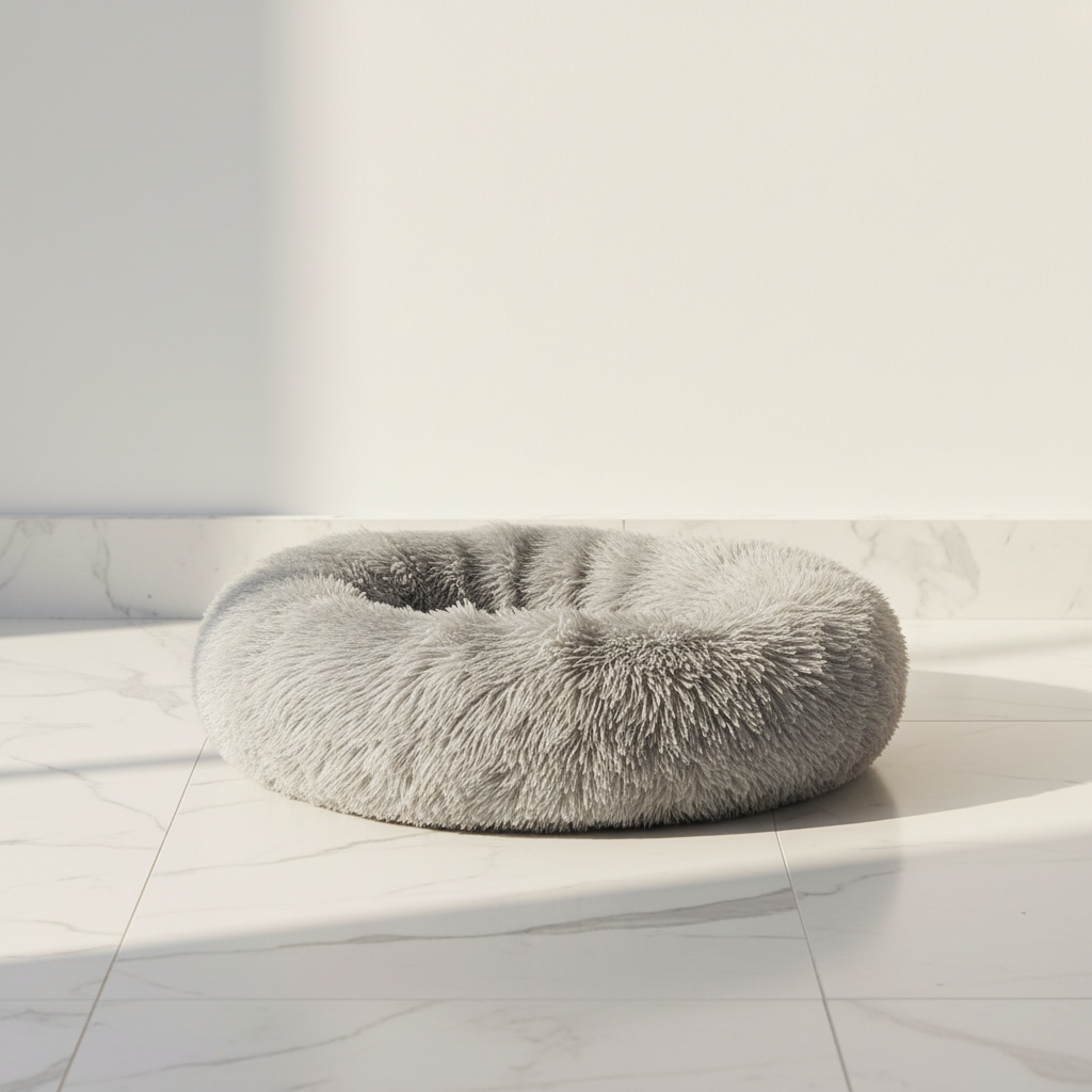 Fluffy Donut Dog & Cat Bed