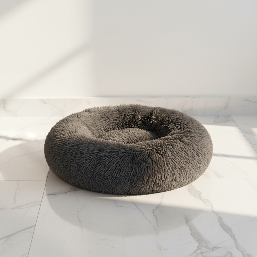 Fluffy Donut Dog & Cat Bed